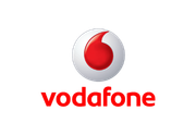 Vodafone logo, symbolising telecommunications services, relevant to Layer 4's IT support and technology solutions for businesses.